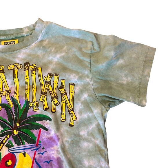 Chinatown Market Urban Outfitters Tie Dye Tee Tropical Graphic Tee M - Picture 2 of 6